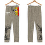 Short all-over pétanque Belgique beige sablé avec drapeau belge intégré et impression haute définition