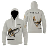 Vêtements de Pêche Personnalisés Sandre – T-shirts, Sweats, Anti-UV - A21082501