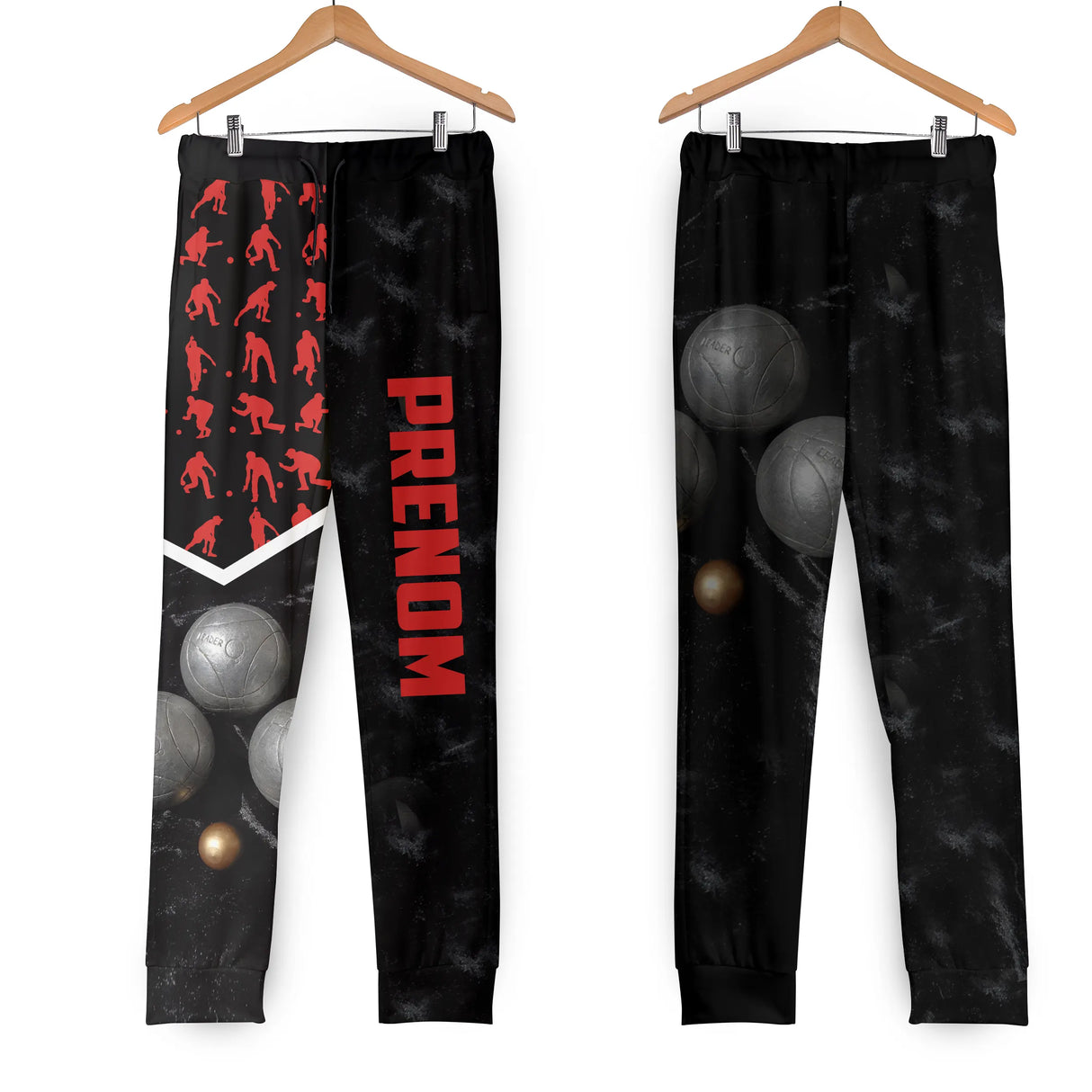 Polo Pétanque Femme Homme Noir - Rouge, Cadeau Humour Bouliste, Pétanque C'est Une Passion - CT02122230KYC