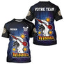 Maillot Fléchette Personnalisé - Design Winner Noir & Bleu - T-Shirt Homme