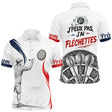 Maillot Fléchettes "J'peux Pas" - Design Blanc Homme Femme- Polo Homme