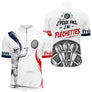 Maillot Fléchettes "J'peux Pas" - Design Blanc Homme Femme- Polo Zippé Homme