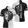 Maillot Fléchettes Loup - Design Blanc & Noir Personnalisé - Polo Homme