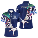 Maillot Fléchettes Marine Personnalisé – Style Sportif Dynamique - Polo Homme