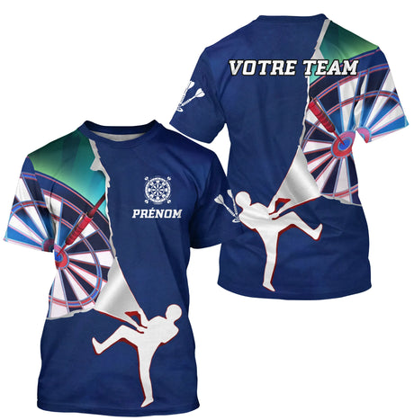 Maillot Fléchettes Marine Personnalisé – Style Sportif Dynamique - T-Shirt Homme