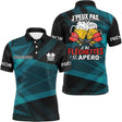 Maillot Fléchettes Personnalisé - Apéro Noir & Bleu Canard - Polo Homme