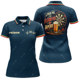 Maillot Fléchettes Personnalisé - Bleu Marine Apéro - Polo Femme