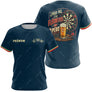 Maillot Fléchettes Personnalisé - Bleu Marine Apéro - T-Shirt Femme
