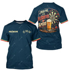 Maillot Fléchettes Personnalisé - Bleu Marine Apéro - T-Shirt Homme