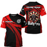 Maillot Fléchettes Personnalisé - Bullseye Noir & Rouge - T-Shirt Homme