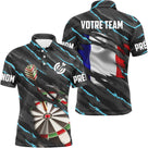 Maillot Fléchettes Personnalisé - Camo Drapeau Français - Polo Homme
