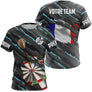 Maillot Fléchettes Personnalisé - Camo Drapeau Français - T-Shirt Femme