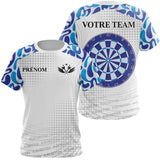 Maillot Fléchettes Personnalisé - Cible Bleue Team - T-Shirt Femme