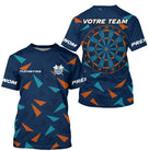Maillot Fléchettes Personnalisé - Design Bleu & Orange - T-Shirt Homme