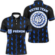 Maillot Fléchettes Personnalisé - Design Bleu Prénom - Polo Homme