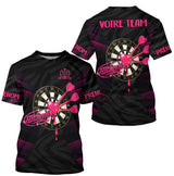 Maillot Fléchettes Personnalisé - Design Cœur 180 - T-shirt Homme