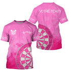 Maillot Fléchettes Personnalisé - Design Roses 180 - T-Shirt Homme