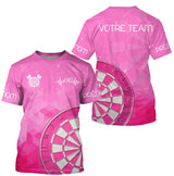 Maillot Fléchettes Personnalisé - Design Roses 180 - T-Shirt Homme
