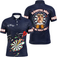 Maillot Fléchettes Personnalisé - Style Bière 180 Marine - Polo Homme