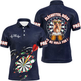 Maillot Fléchettes Personnalisé - Style Bière 180 Marine - Polo Homme