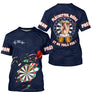 Maillot Fléchettes Personnalisé - Style Bière 180 Marine - T-Shirt Homme