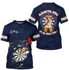 Maillot Fléchettes Personnalisé - Style Bière 180 Marine - T-Shirt Homme
