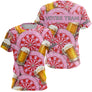 Maillot Fléchettes Personnalisé - Style Rose & Bière - T-Shirt Femme