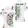 Maillot Fléchettes Personnalisé - Style Splash Multicolore - Polo Homme