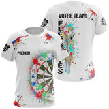 Maillot Fléchettes Personnalisé - Style Splash Multicolore - T-Shirt Femme