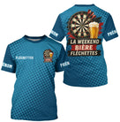 Maillot Fléchettes Personnalisé Bleu - Bière & Humour - T-Shirt Homme