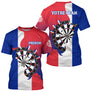 Maillot Fléchettes Personnalisé – Carte de France & Cible - T-Shirt Homme