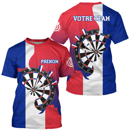 Maillot Fléchettes Personnalisé – Carte de France & Cible - T-Shirt Homme