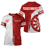 Maillot Fléchettes Personnalisé Club - Rouge et Blanc - T-Shirt Homme