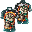 Maillot Fléchettes Personnalisé – Style Skull Flamboyant - Polo Homme