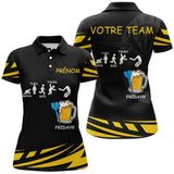 Maillot Fléchettes Personnalisé – Style Vendredi & Bière - Polo Femme