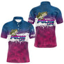Maillot Pêche Bass Bleu Violet - Homme Personnalisé - Polo Homme