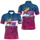 Maillot Pêche Bass Bleu Violet - Homme Personnalisé - Polo Homme