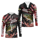 Maillot Pêche Bass Rouge à Manches Longues - Homme Personnalisé - Sweat Homme