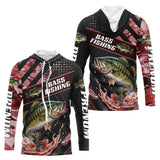 Maillot Pêche Bass Rouge à Manches Longues - Homme Personnalisé - Sweat Homme