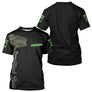 Maillot Pêche Black Bass Vert Fluo Homme Personnalisé - T-Shirt Homme