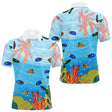 Maillot Pêche Bleu Récif Corail Personnalisé - Homme Femme - Polo Homme