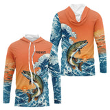 Maillot Pêche Brochet Vague Personnalisé - Style Sportif - Sweat Homme