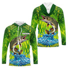 Maillot Pêche Brochet Vague Vert - Le Style Carnassiers - Sweat Homme