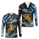 Maillot Pêche Carpiste Bleue à Manches Longues - Homme Personnalisé - Sweat Homme