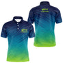 Maillot Pêche En Mer Personnalisé - Bleu Vert Homme - Polo Homme