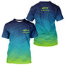 Maillot Pêche En Mer Personnalisé - Bleu Vert Homme - T-Shirt Homme