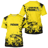 Maillot Pêche Jaune & Noir - Brochet Personnalisé Homme - T-Shirt Homme