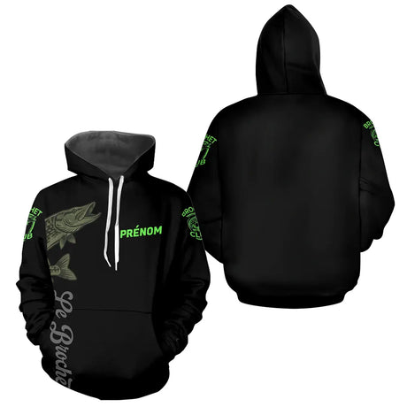 Maillot Pêche Le Brochets Vert Fluo Homme Personnalisé - Hoodie Homme