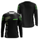 Maillot Pêche Le Brochets Vert Fluo Homme Personnalisé - Long Sleeves Homme