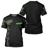 Maillot Pêche Le Brochets Vert Fluo Homme Personnalisé - T-Shirt Homme